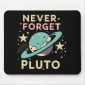 Never Forget Pluto Space Science Muismat (Voorkant)