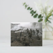 Never Forget Rememberance Day Postcard Briefkaart (Staand voorkant)