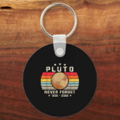 Never Forget Shirt. Retro Style Funny Space, Scien Sleutelhanger (Voorkant)