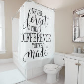 Never Forget the Difference You’ve Made Douchegordijn (In situ)