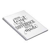 Never Forget the Difference You’ve Made Notitieboek (Rechterzijde)