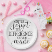 Never Forget the Difference You’ve Made Papieren Bordje (Feest)