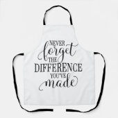 Never Forget the Difference You’ve Made Schort (Voorkant)