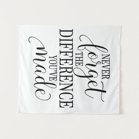 Never Forget the Difference You’ve Made Wandkleed (Voorkant (horizontaal))