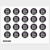 Never Forgets Memories Problem Heimer End Ronde Sticker (Vel)
