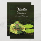 Never frog-et how much I love you Feestdagenkaart (Voorkant / Achterkant)