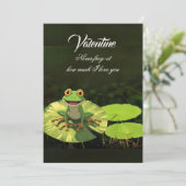 Never frog-et how much I love you Feestdagenkaart (Staand voorkant)