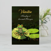 Never frog-et how much I love you Folie Feestdagenkaart (Staand Voorkant)