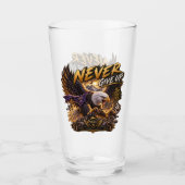 Never Give Up Eagle – Powerful Glas (Voorkant)