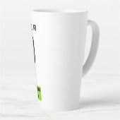 never give up keep pushing forward Latte Mug Mok (Rechterhoek)