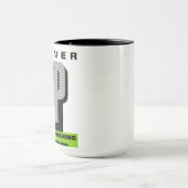 never give up keep pushing forward tea mug mok (Midden)