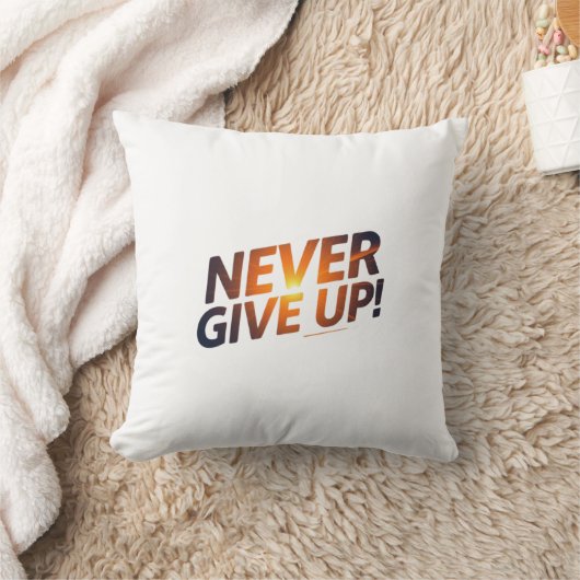Never Give Up Kussen (Deken)