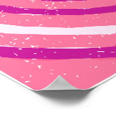 "Never Give Up" Motivational Poster - Retro Pink  (Hoek)