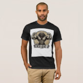 NEVER GIVE UP – Muscular Wolf Power    T-shirt (Voorkant volledig)