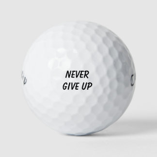 'Never Give Up' Persistence Is Key Motivational Golfballen