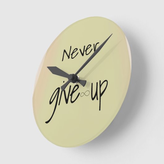 Never give up  ronde klok (Hoek)