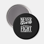 Never give up without a Fight Krabi Krabong Magneet (Voorkant / Achterkant)