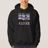 Never Hike Alone Cardigan Welsh Corgi Dog Hiking Hoodie (Voorkant)