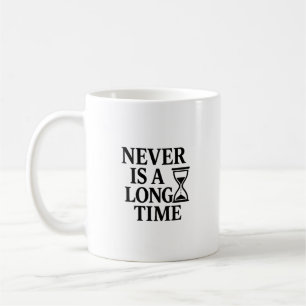 Never Is A Long Time beroemd gemaakt door Minimali Koffiemok