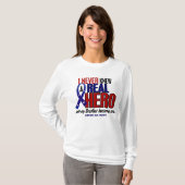 Never Knew A Hero 2 Brother (Support Our Troops) T-shirt (Voorkant volledig)
