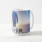 Never Look Back Logo: de toekomst omarmen Koffiemok (Voorkant rechts)