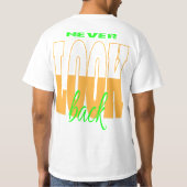 NEVER LOOK BACK Men's Value T-Shirt (Achterkant)