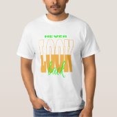 NEVER LOOK BACK Men's Value T-Shirt (Voorkant)