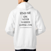 Never Married Dating Hoodie (Achterkant)