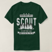 Never Mess With A Scout Nature Hiking T-shirt (Design voorkant)
