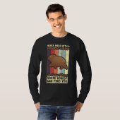 Never Mess With Wombat Lover Marsupial Australia W T-shirt (Voorkant volledig)
