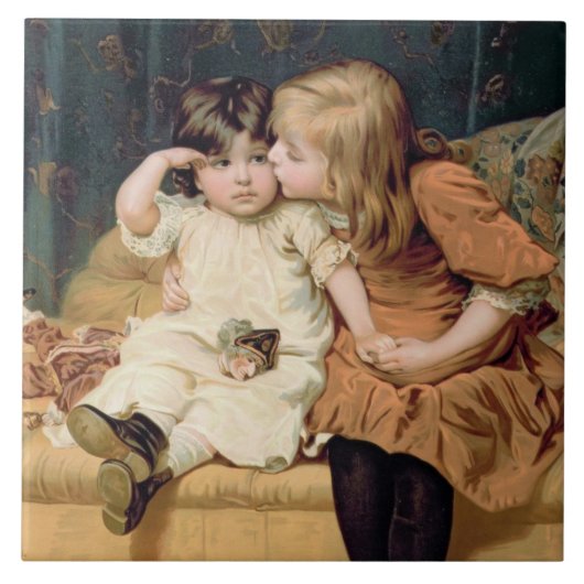 Never Mind (door Frederick Morgan) Tegeltje (Voorkant)