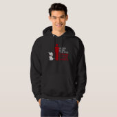 Never Mind The Dog Beware Owner Warning Humor Hoodie (Voorkant volledig)