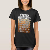 Never Retro Apologize BLM Black History Month Mela T-shirt (Voorkant)