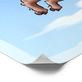 Never Say Never beroemd gemaakt door Whimsical Fly Poster (Hoek)