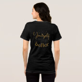'Never Step Sleep' T-shirt voor dames (Achterkant volledig)