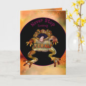 Never Stop Being Feral Toad Kaart (Gele Bloem)