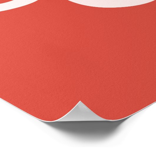 Never Stop Crying Positive Quote Red Inspirational Poster (Hoek)