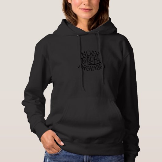 Never Stop Dreaming   with German Text Hörnicht au Hoodie (Voorkant)