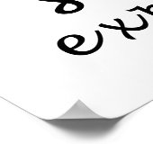 never stop exploring poster (Hoek)