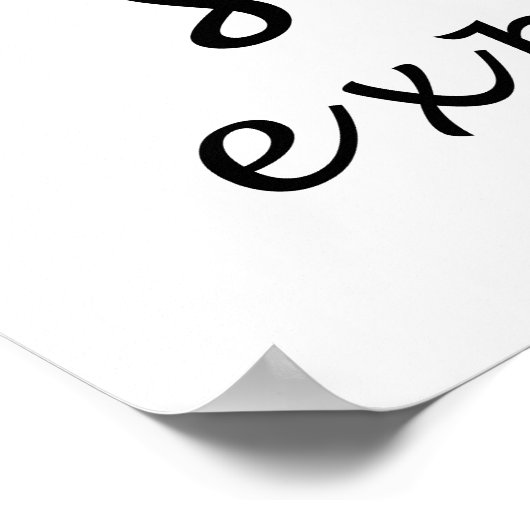 never stop exploring poster (Hoek)