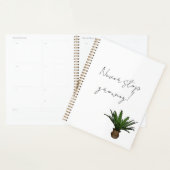 “Never Stop Growing” Planner with Potted Plant (Display)