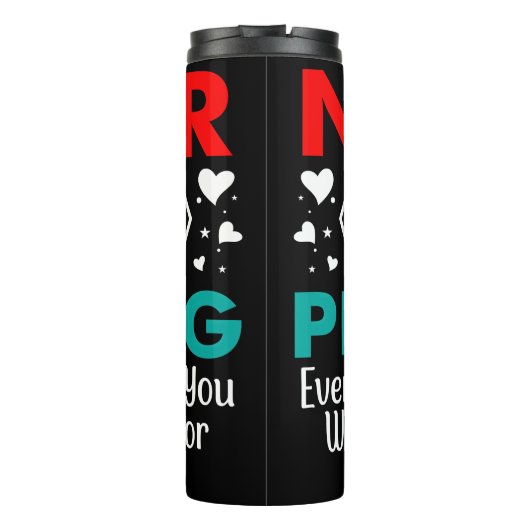 Never Stop Praying Thermosbeker (Achterkant)