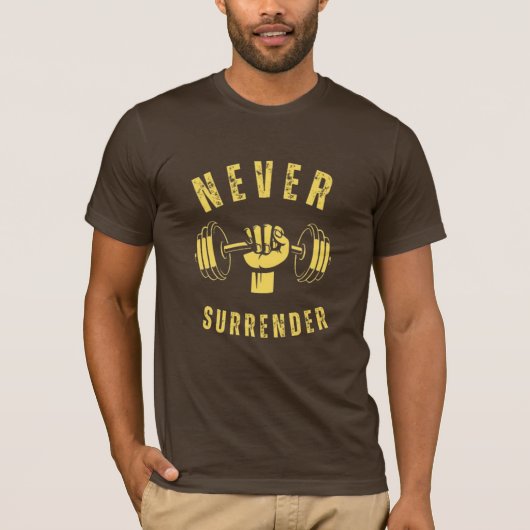 Never Surrender mannen Vrouwen Classic T-shirt (Voorkant)