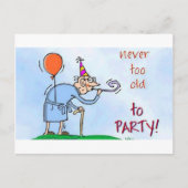 Never Too Old Briefkaart (Voorkant)