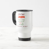 Never Trust Joggers.. | Funny Travel Commuter Mug Reisbeker (Voorkant links)