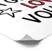 Never underestimate a girl who loves volleyball. poster (Hoek)