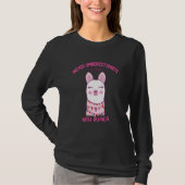 Never underestimate a girl with Alpaca T-shirt (Voorkant)