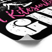 Never Underestimate A Kitesurfing Girl Gift Surfin Poster (Hoek)