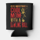 Never Underestimate A Mom With a Bowling Ball Funn Blikjeskoeler (Voorkant)