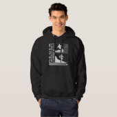 Never Underestimate A Woman Skis Skiing Skier Wint Hoodie (Voorkant volledig)